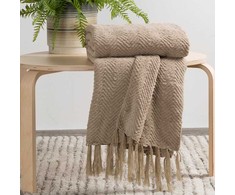 Eurofirany ANTKLĖ/MILO/BEIGE 130X170 BEIGE Antklodė