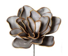 Eurofirany KW / FLORE / 683 / Sidabrinis Sidabrinis + GOLD (X6)