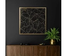 Eurofirany LIMITED COLLECTION LILI2 Paveikslas su auksiniu atspaudu aukso spalvos rėmelyje, 53X53 cm