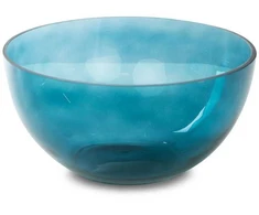 Eurofirany LIMITED COLLECTION LILI6 Meninio stiklo dubuo, ∅ 25 X 13 cm, spalva: turkio