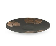 Eurofirany LIMITED COLLECTION VICTORIA5 Dekoratyvinė lėkštė ∅ 37 X 4 cm, spalva: juoda, auksinė
