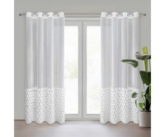 Eurofirany Euro užuolaidos MH/Z/ROSES/2/B 140X250 SKAIDRI
