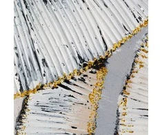 Eurofirany Abstraktus rankomis tapytas paveikslas ant drobės, pelenų pilkumo ir mėlyni tonai, 82x122 cm, modernus sienų dekoras svetainei miegamajam biurui