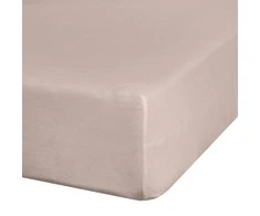 Eurofirany OVER / JERSEY3 / BEIGE 220X200 + 30CM 140 Paklodė Paklodė