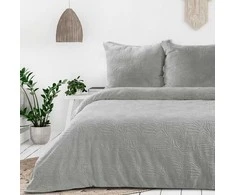 Eurofirany Aksominės patalynės komplektas 220x200 cm, šiltas žieminis antklodės užvalkalas su pagalvių užvalkalais, minkštas pliušinis audinys, terminis komfortas, elegantiškas blizgesys, 3 dalių rinkinys Patalynė