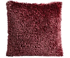 Eurofirany SHAGGY/1 Pagalvės užvalkalas su dekoratyviniais kutais, 40X40 cm, spalva: tamsi bordo