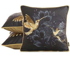 Eurofirany SI/PO/VELVET/01 45X45 Juodas+GOLD