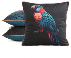 Eurofirany SI/PO/VELVET/23 45X45 Juodas+MĖLYNAS