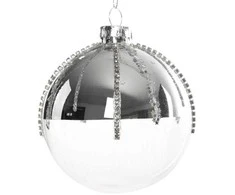 Eurofirany SW/B/SZ/174A 8CM SREB+TRAN
