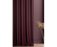 Eurofirany TERRA COLLECTION AVINION Naktinė užuolaida iš minkšto audinio su melanžo efektu, 140X250 cm, kilpos /žiedai, spalva: bordinė