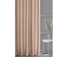 Eurofirany TERRA COLLECTION AVINION Naktinė užuolaida iš minkšto šenilinio audinio, 140X250 cm, kilpos / žiedai, spalva: pudros
