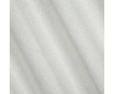 Eurofirany ELIZA Minkšto aksomo naktinė užuolaida su smulkiu raštu, 140X250 cm, kilpos / žiedai, spalva: balta