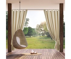 Eurofirany Užuolaidos GARDEN / BEIGE 155X220 SZEL / VELCRO