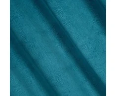 Naktinė užuolaida iš minkšto aksomo Eurofirany LILI 140X250 cm, su žiedais, 200g/m2, spalva: tamsaus turkio