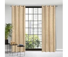 Eurofirany Užuolaidos LIREN / BEIGE 140X250 TRANS