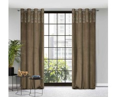 Eurofirany Užuolaidos LIZA / BEIGE + ZŁ 140X250 TRANS