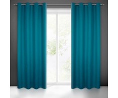 Eurofirany LOGAN blackout tipo temdanti naktinė užuolaida, 135X250 cm, kilpos / žiedai, spalva: turkio