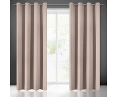 Eurofirany LOGAN blackout tipo temdanti naktinė užuolaida, 140X270 cm, kilpos / žiedai, spalva: pudros