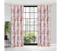 Eurofirany Užuolaidos POLLY / Rožinis 140X250 TRANS