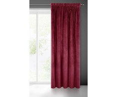 Naktinė užuolaida iš minkšto aksomo Eurofirany DIVA LINE RIA 140X270 cm, juosta/ tunelis/ kabliukai, 300g/m2, spalva: bordo