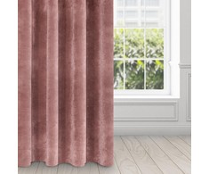 Eurofirany DIVA LINE RIA Minkšto aksomo naktinė užuolaida, 140X250 cm, kilpos / žiedai, spalva: tamsiai rožinė