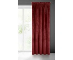Naktinė užuolaida iš minkšto aksomo Eurofirany DIVA LINE RIA 140X270 cm, juosta/ tunelis/ kabliukai, 300g/m2, spalva: bordo