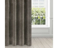 Eurofirany DIVA LINE RIA Minkšto aksomo naktinė užuolaida, 140X250 cm, kilpos / žiedai, spalva: grafito