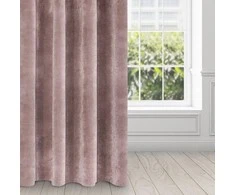 Eurofirany DIVA LINE RIA Minkšto aksomo naktinė užuolaida, 140X250 cm, kilpos / žiedai, spalva: pudros