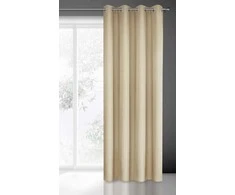 Eurofirany Užuolaidos RITA / BEIG 140X250 TRANS
