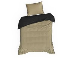 Eurofirany Medvilninio satino patalynės komplektas, 220x200 cm antklodės užvalkalas su 2 pagalvių užvalkalais, užtrauktukas, 125 g/m² svoris, lengva priežiūra, miegamojo tekstilė Patalynė