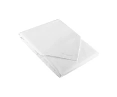 Eurofirany Baltas satino medvilnės patalynės komplektas, 220x200 cm antklodės užvalkalas su pagalvių užvalkalais, vientisa spalva, užtrauktukas, dvigulei lovai, miegamojo tekstilė Patalynė