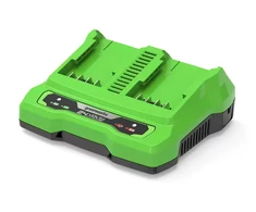 Greenworks G24X2UC4 24V+24V dviejų lizdų įkroviklis 4Ah