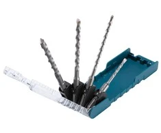 Grąžtas Makita SDS-PLUS Grąžtų Komplektas (5 x 110 mm, 6 x 160 mm, 8 x 160 mm, 10 x 160 mm) D-74136