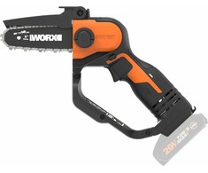 Akumuliatorinis grandininis pjūklas Worx WG324E.9, 20 V, 12 cm (be akum. ir įkroviklio)