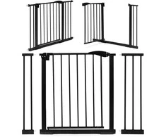 Apsauginė tvorelė, 74-105 cm, laiptams, durims, juoda, ECOTOYS