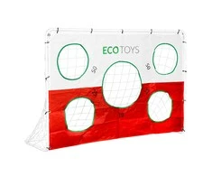 Ecotoys Vartai futbolo treniruotėms + taikinys Eco Toys, 180x122cm