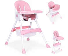 Maitinimo kėdutė, rožinė, ECOTOYS