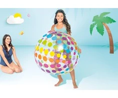 Pripučiamas paplūdimio kamuolys didelis Jumbo 107cm INTEX 59065