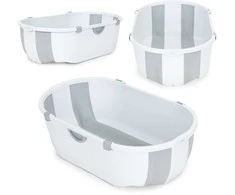 Sulankstoma kūdikių vonelė su dugno kamščiu, ECOTOYS