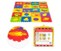 Mokomasis putplasčio kilimėlis EVA dėlionė 20 dalių 148x119cm ECOTOYS