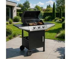 MultiGarden Moderni dujinė kepsninė 3 degikliai 109x46,5x120 cm
