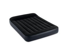 Intex Full Pillow Rest Classic Airbed su Fibre-Tech įmontuotu siurbliu, Juodas, 191x137x25cm