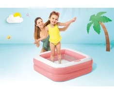 Pripučiamas vaikiškas baseinas 57100 Šviesiai rožinis - INTEX