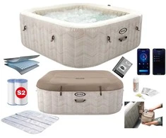 Cf Group Pripučiamas jacuzzi su hidromasažu, 6 asmenims 196x71 cm INTEX 28472