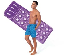 Pripučiamas plaukimo čiužinys 188 x 71 cm violetinės spalvos - 58890 INTEX