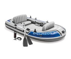 Pripučiama valtis INTEX Excursion 4 /4 asmenims, komplektas. 315x165x43cm