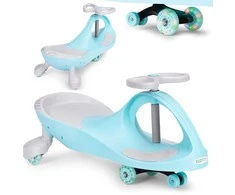 Gravity ride vaikiškos transporto priemonės ratai LED mėlyni ECOTOYS