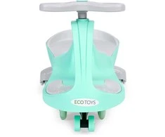 Gravity ride vaikiška transporto priemonė LED ratai žalia ECOTOYS