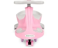 Gravitacinė važiuoklė vaikams LED ratai rožinė ECOTOYS