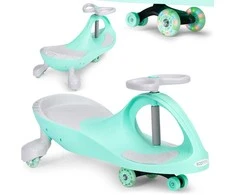 Gravity ride vaikiška transporto priemonė LED ratai žalia ECOTOYS